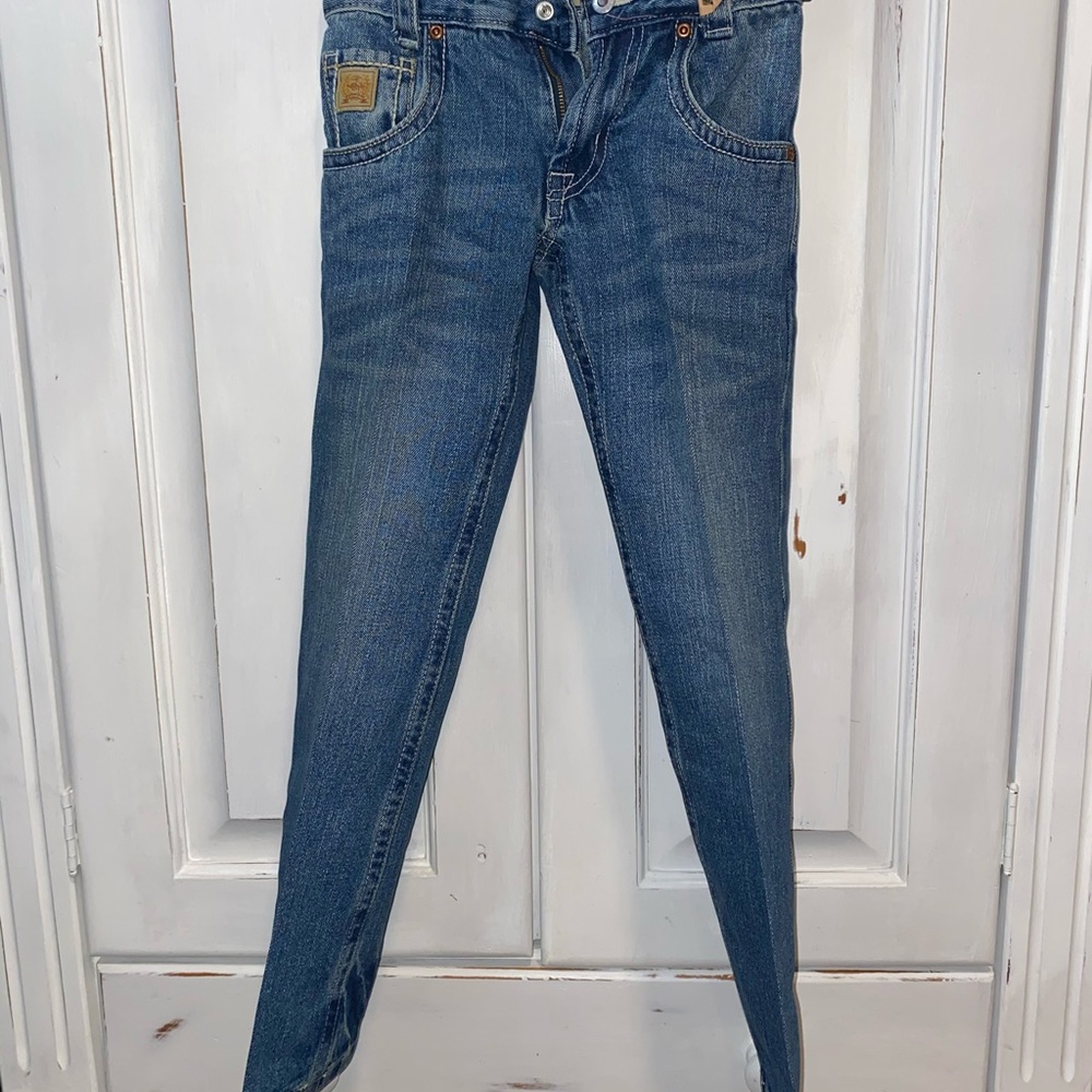 Boys Cinch adjustable waist blue jeans
